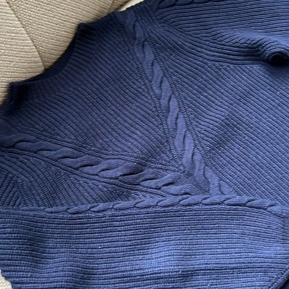 Sezane Zack Sweater - Navy Blue Color, size Large. - Picture 3 of 4